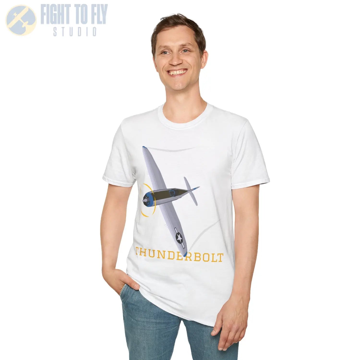 P-47D Thunderbolt (Bubble Canopy) Premium T-Shirt - Pilot gifts - WWII warbird t-shirt