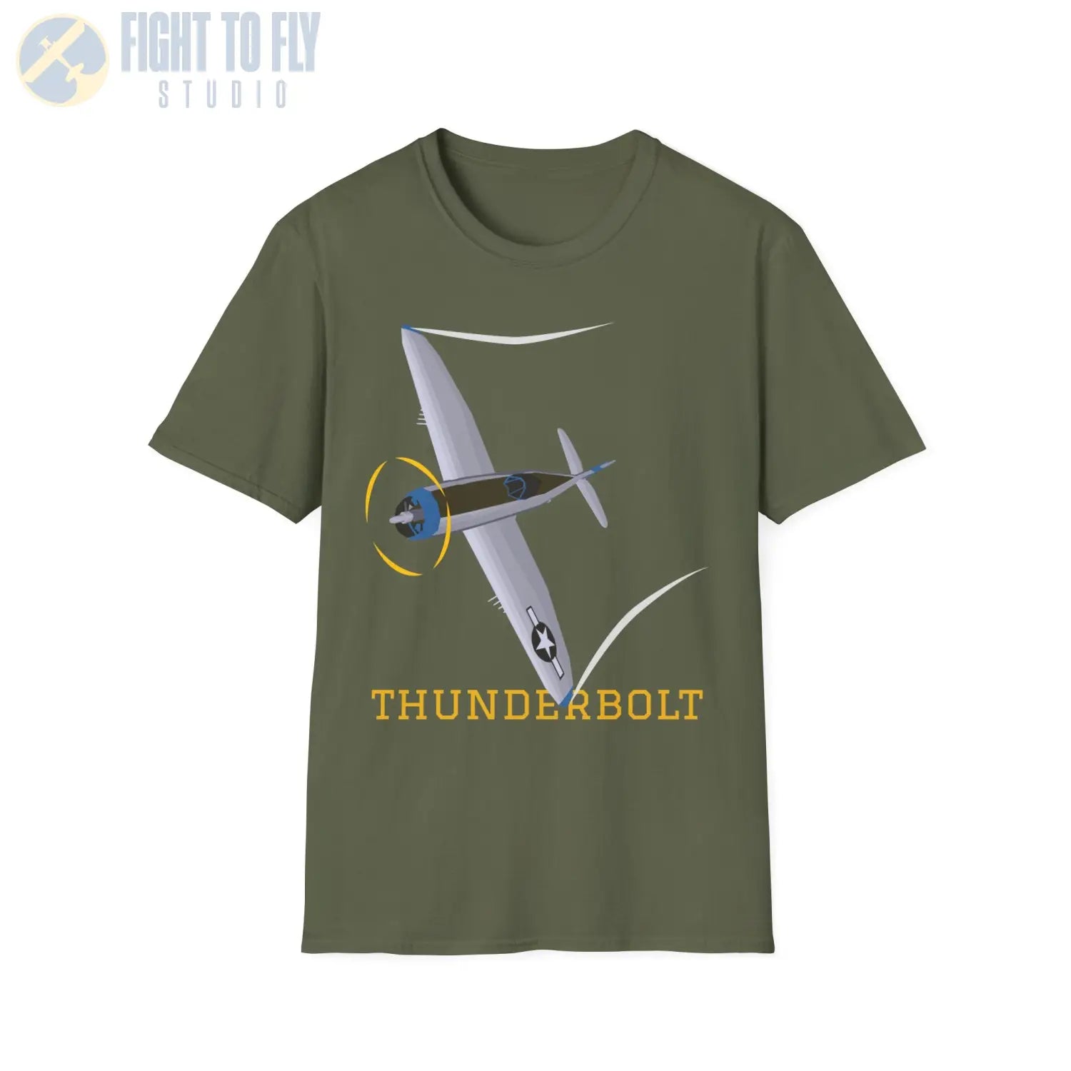 P-47D Thunderbolt (Bubble Canopy) Premium T-Shirt - Pilot gifts - WWII warbird t-shirt
