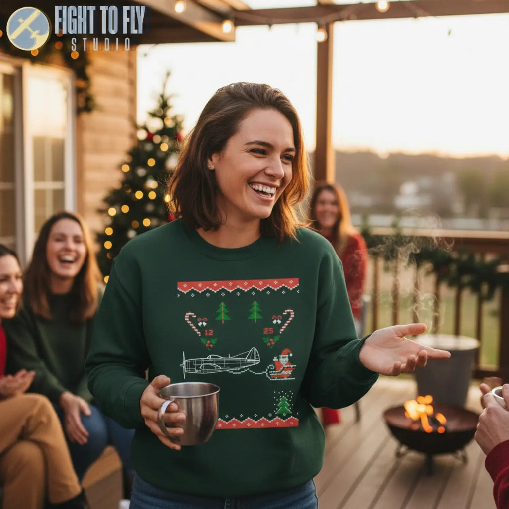 P-47D Thunderbolt “Jolly Jug Express” Sweatshirt - Pilot gifts - WWII warbird t-shirt