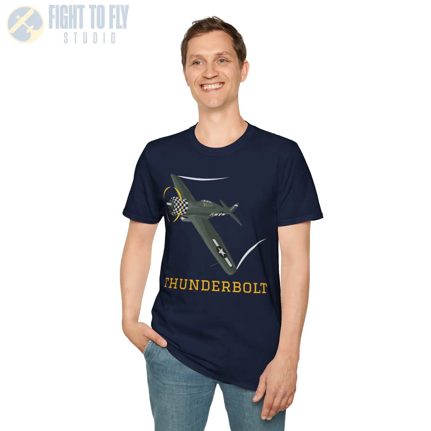 P-47D Thunderbolt (Razorback) Premium T-Shirt - Pilot gifts - WWII warbird t-shirt