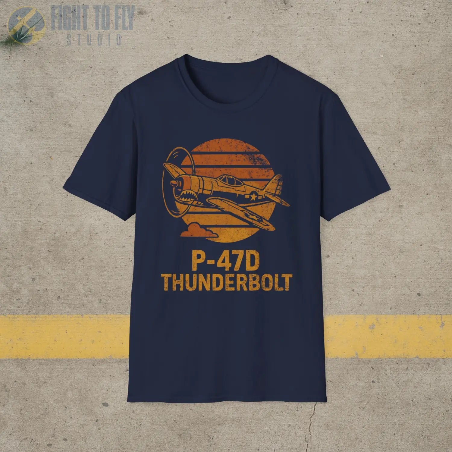 P-47D Thunderbolt “Retro Heritage” WWII T-Shirt - Pilot gifts - warbird t-shirt