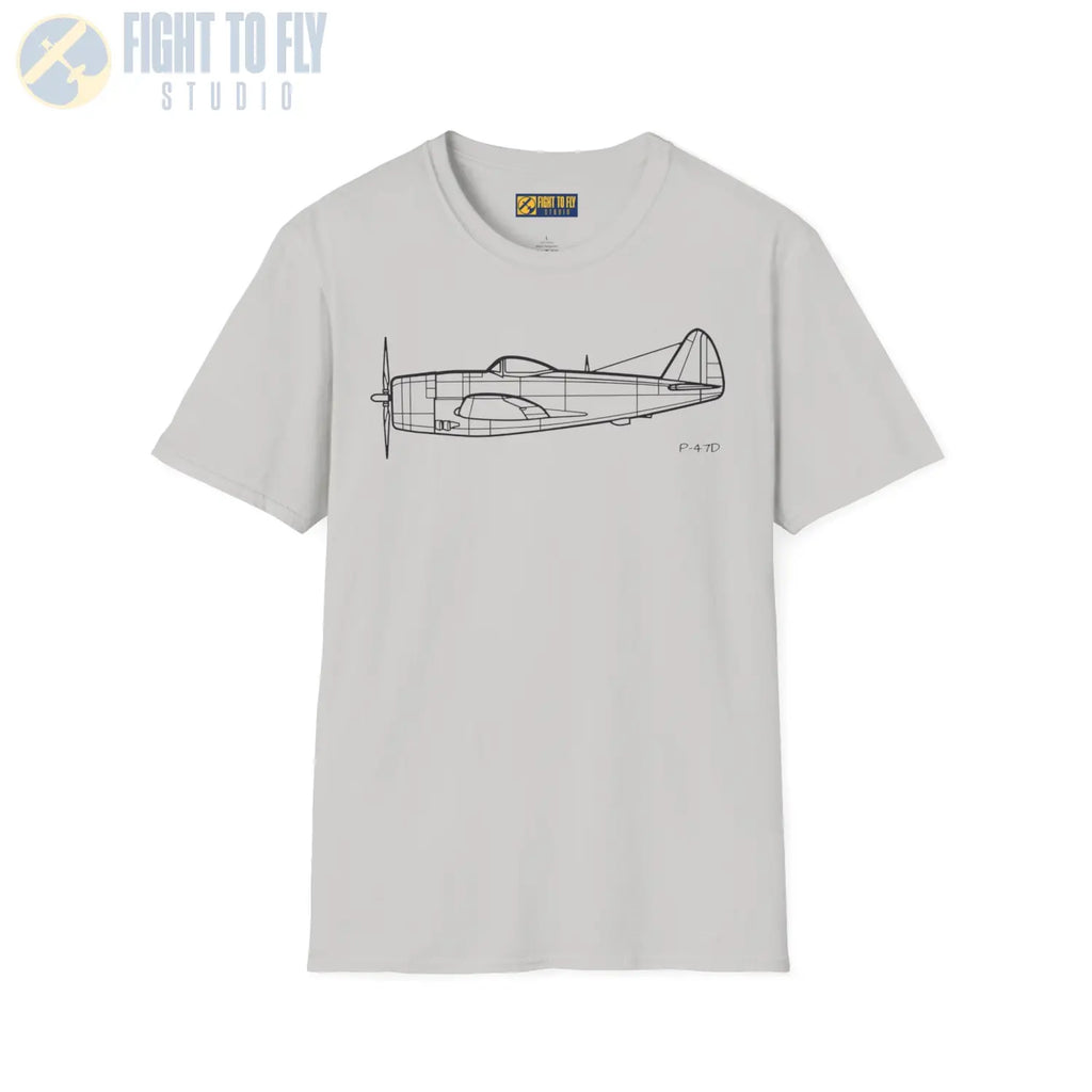 P-47D Thunderbolt T-Shirt - Pilot gifts - WWII warbird t-shirt