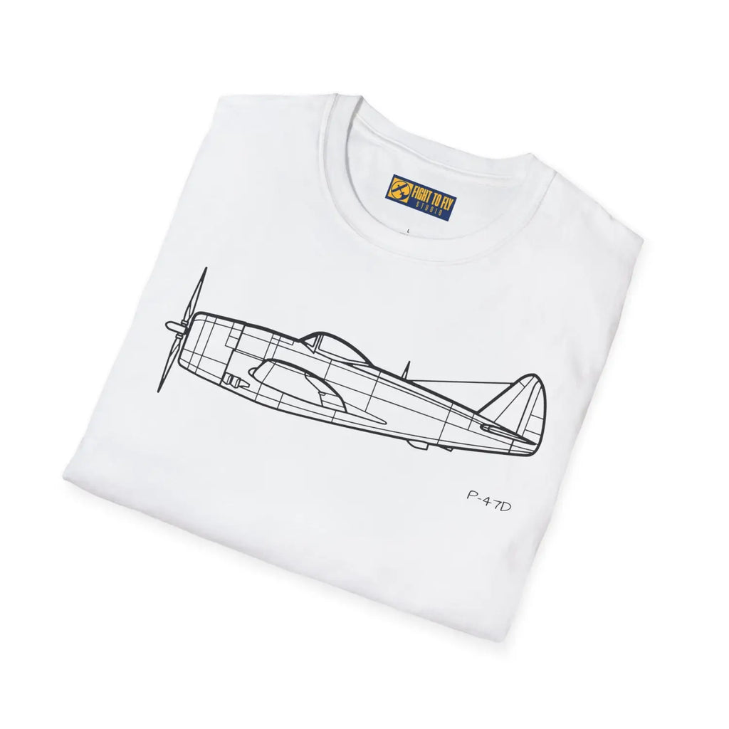 P-47D Thunderbolt T-Shirt - Pilot gifts - WWII warbird t-shirt