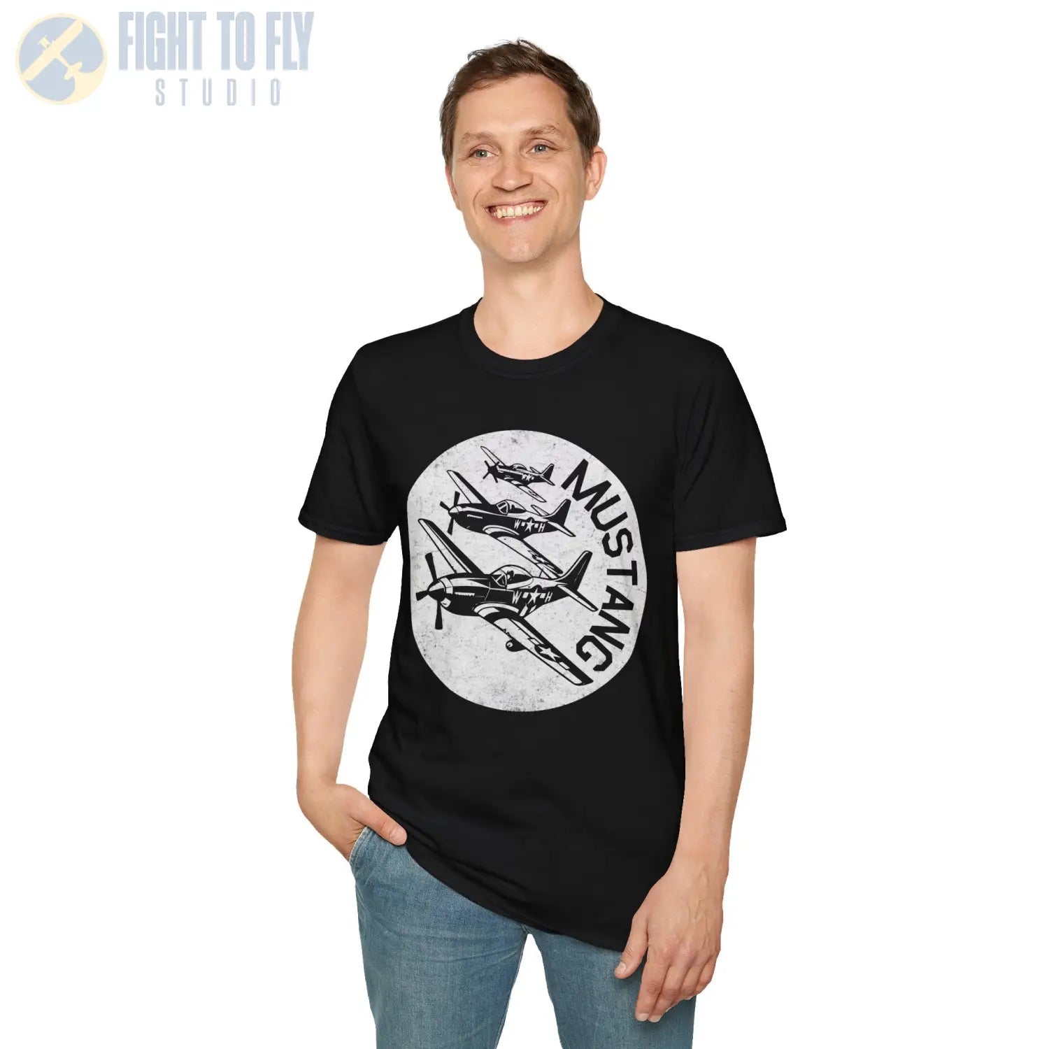 P-51 Mustang “Fighter Escort” WWII T-Shirt - Pilot gifts - warbird t-shirt