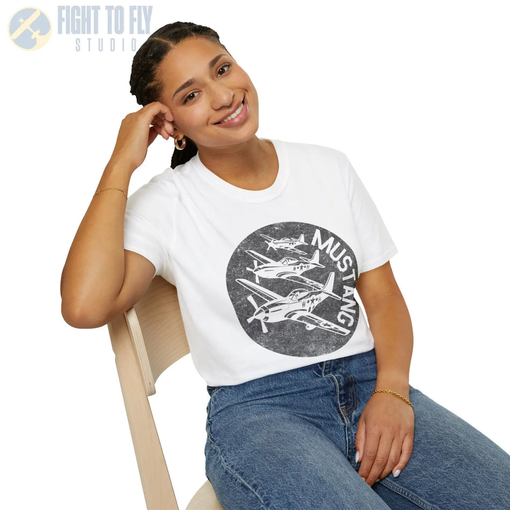 P-51 Mustang “Fighter Escort” WWII T-Shirt - Pilot gifts - warbird t-shirt