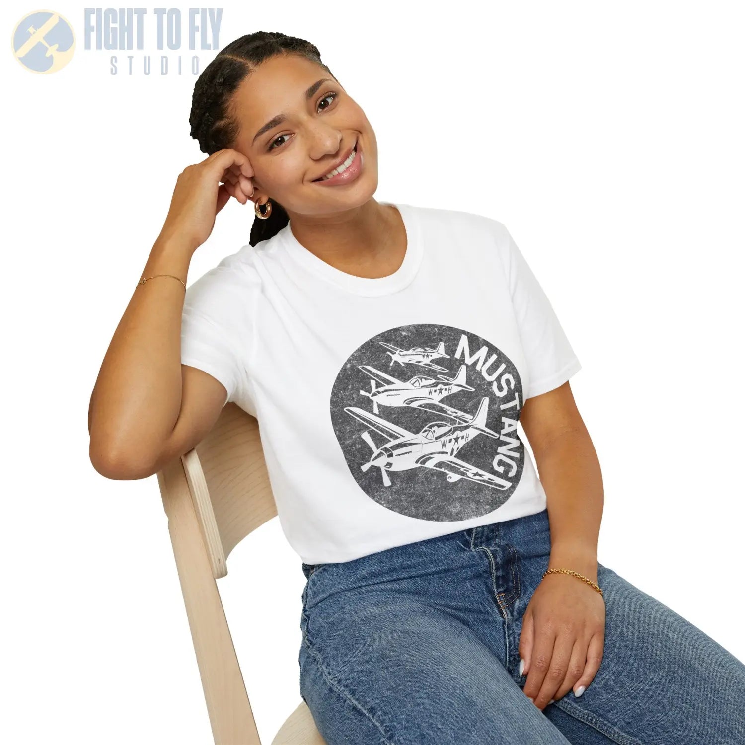 P-51 Mustang “Fighter Escort” WWII T-Shirt - Pilot gifts - warbird t-shirt