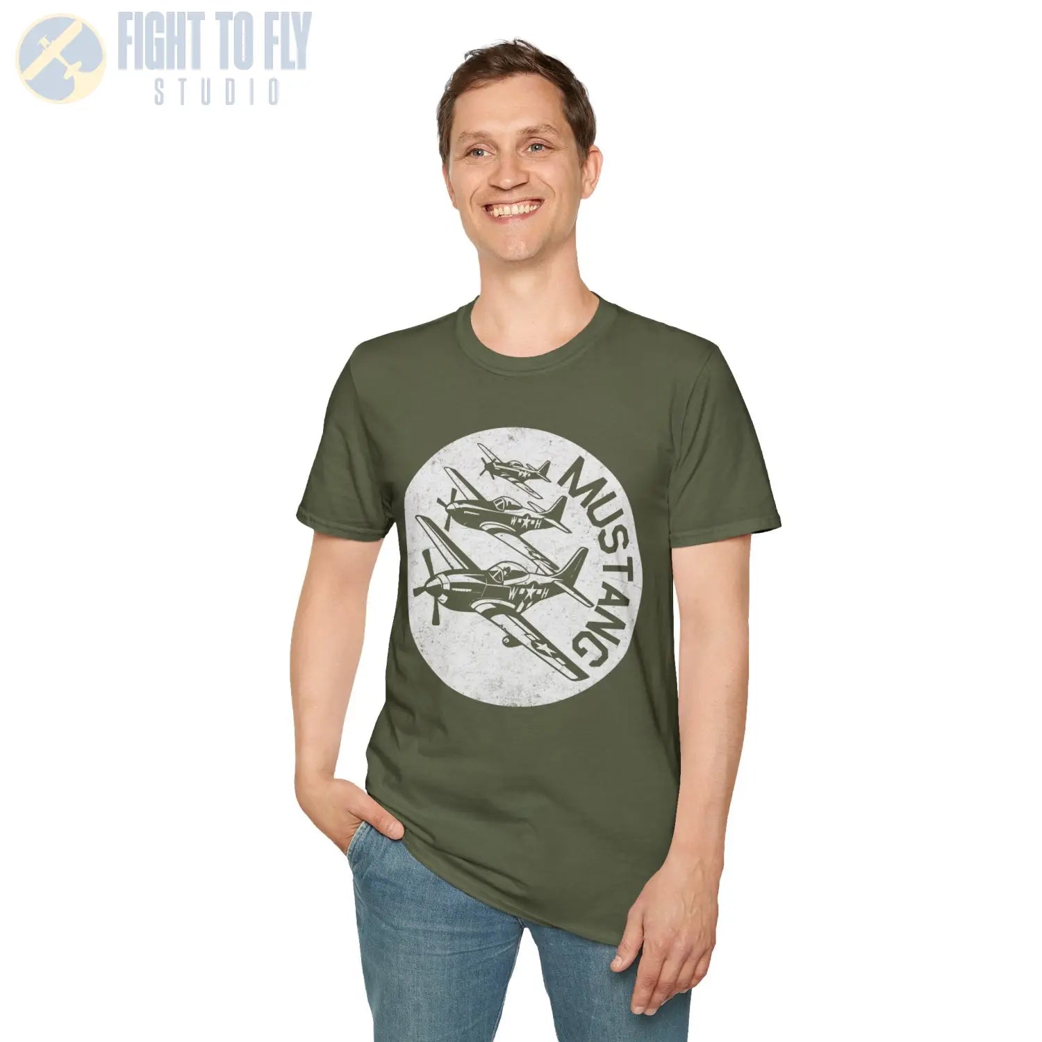 P-51 Mustang “Fighter Escort” WWII T-Shirt - Pilot gifts - warbird t-shirt