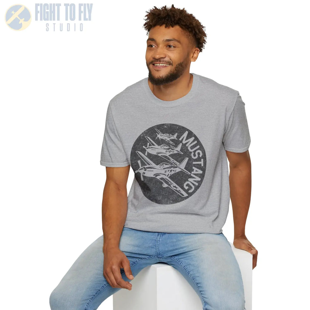 P-51 Mustang “Fighter Escort” WWII T-Shirt - Pilot gifts - warbird t-shirt