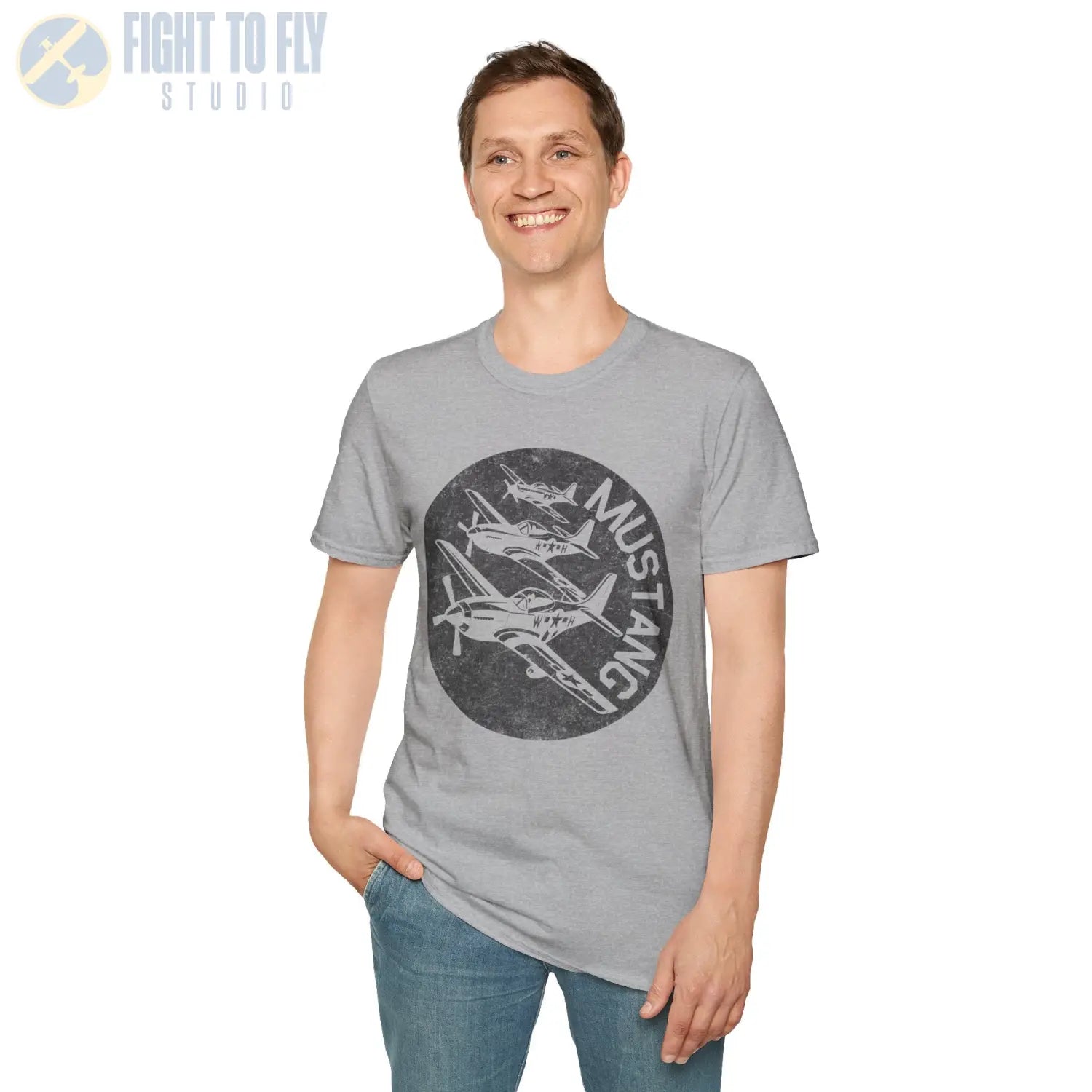 P-51 Mustang “Fighter Escort” WWII T-Shirt - Pilot gifts - warbird t-shirt