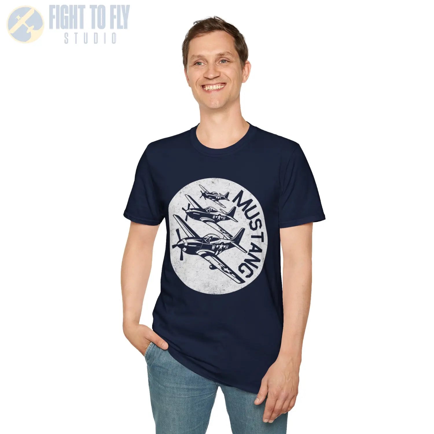 P-51 Mustang “Fighter Escort” WWII T-Shirt - Pilot gifts - warbird t-shirt