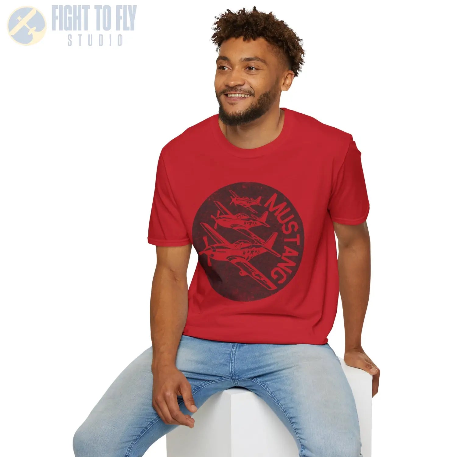 P-51 Mustang “Fighter Escort” WWII T-Shirt - Pilot gifts - warbird t-shirt
