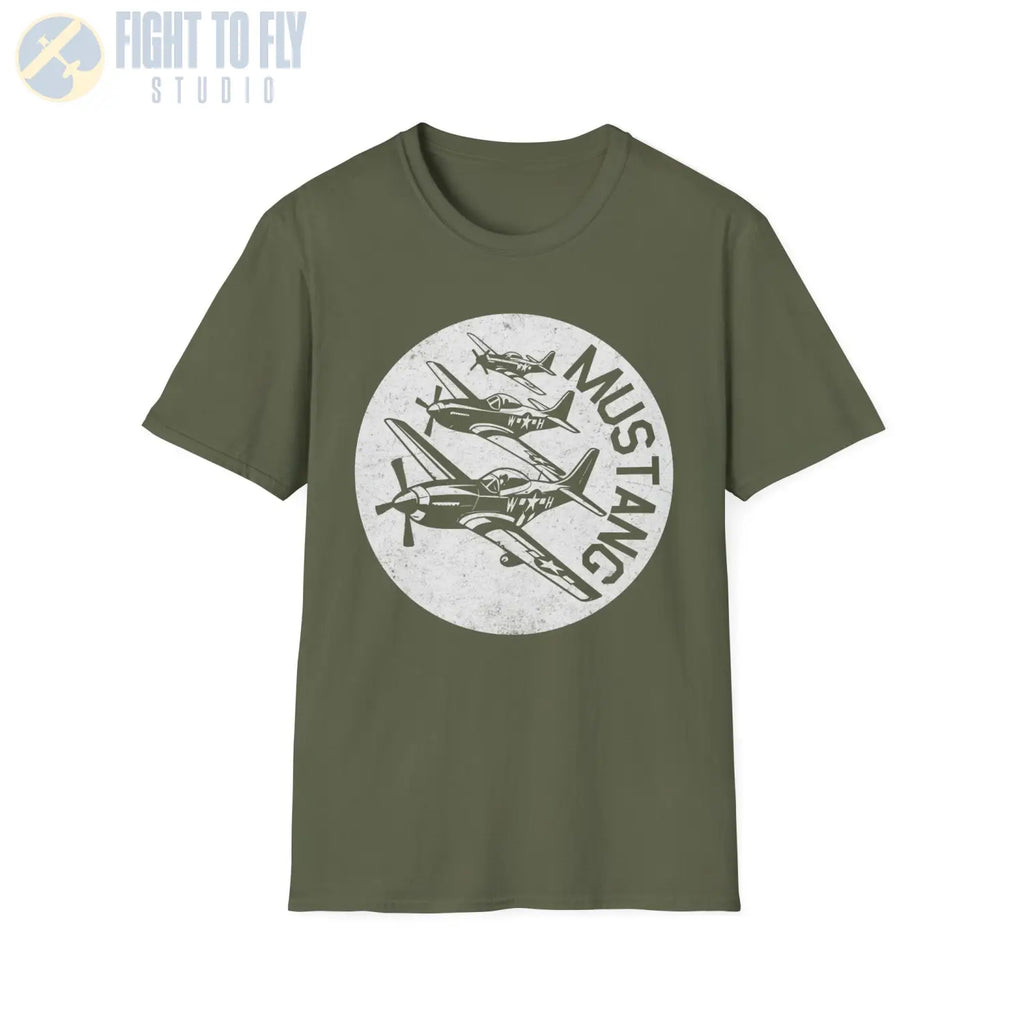 P-51 Mustang “Fighter Escort” WWII T-Shirt - Pilot gifts - warbird t-shirt
