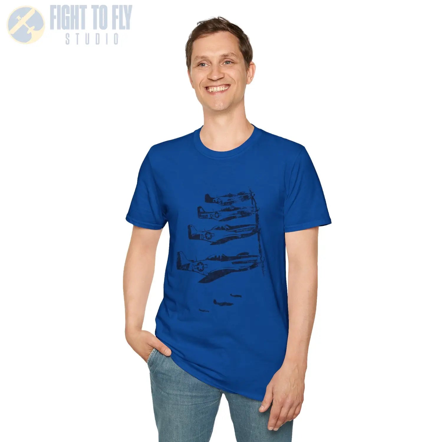 P-51 Mustang “Formation Flight” WWII T-Shirt - Pilot gifts - warbird t-shirt