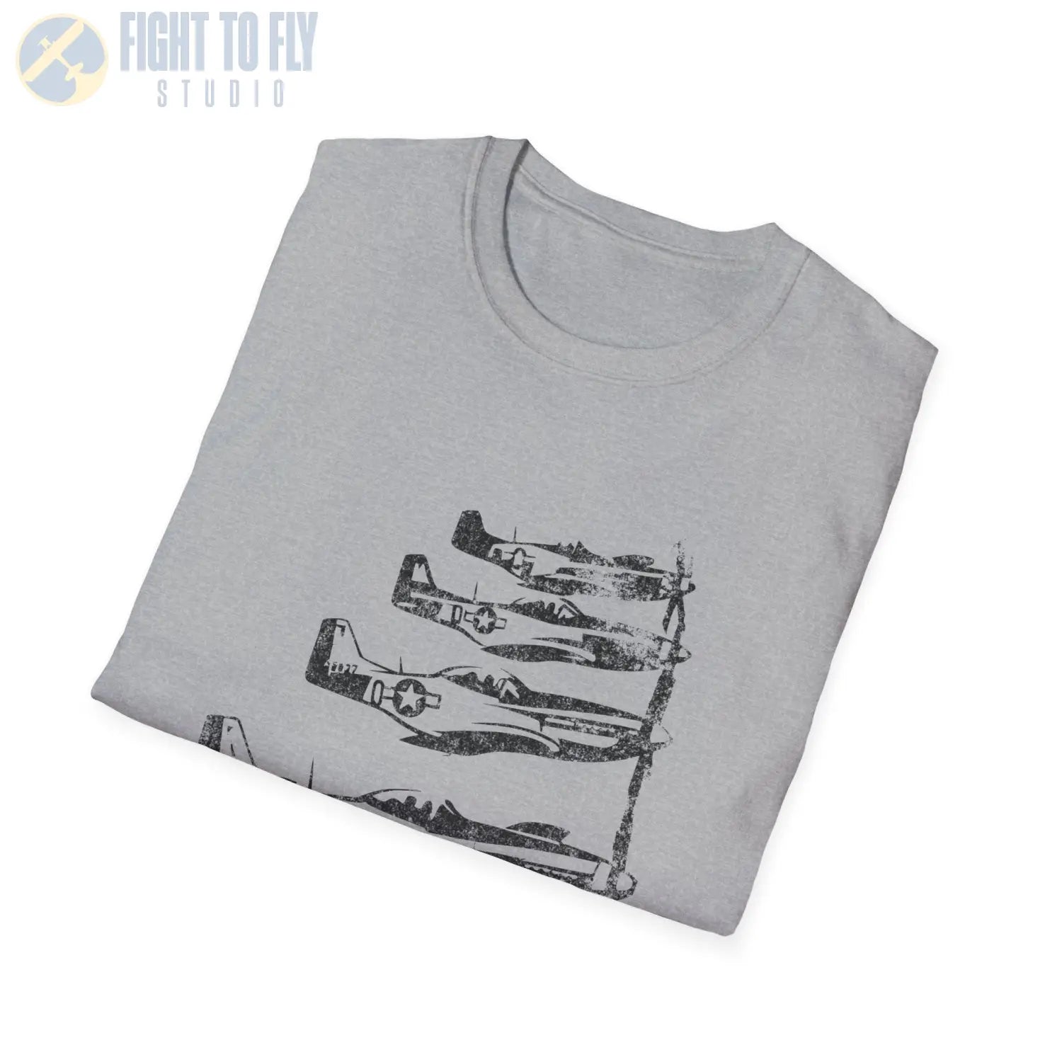 P-51 Mustang “Formation Flight” WWII T-Shirt - Pilot gifts - warbird t-shirt