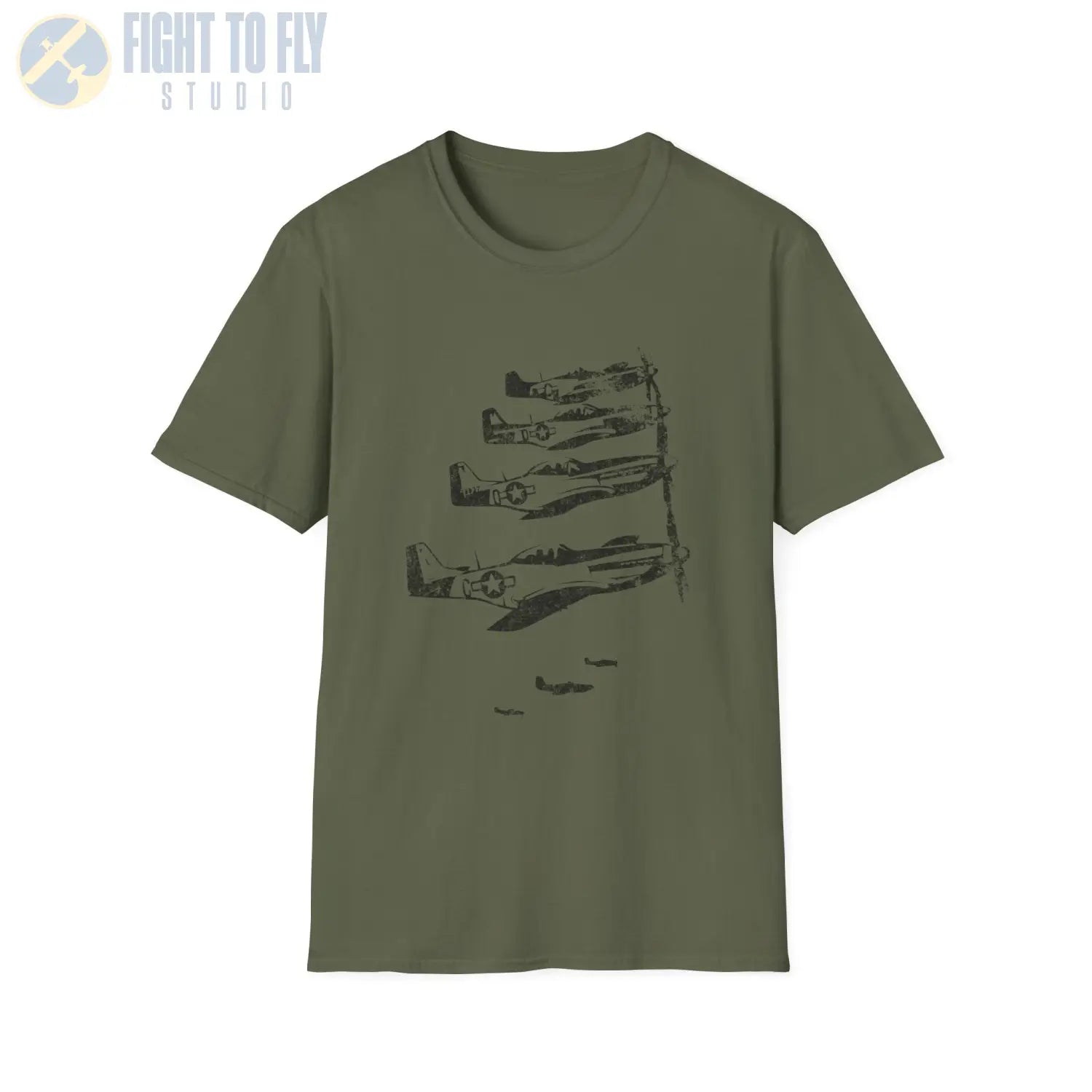 P-51 Mustang “Formation Flight” WWII T-Shirt - Pilot gifts - warbird t-shirt