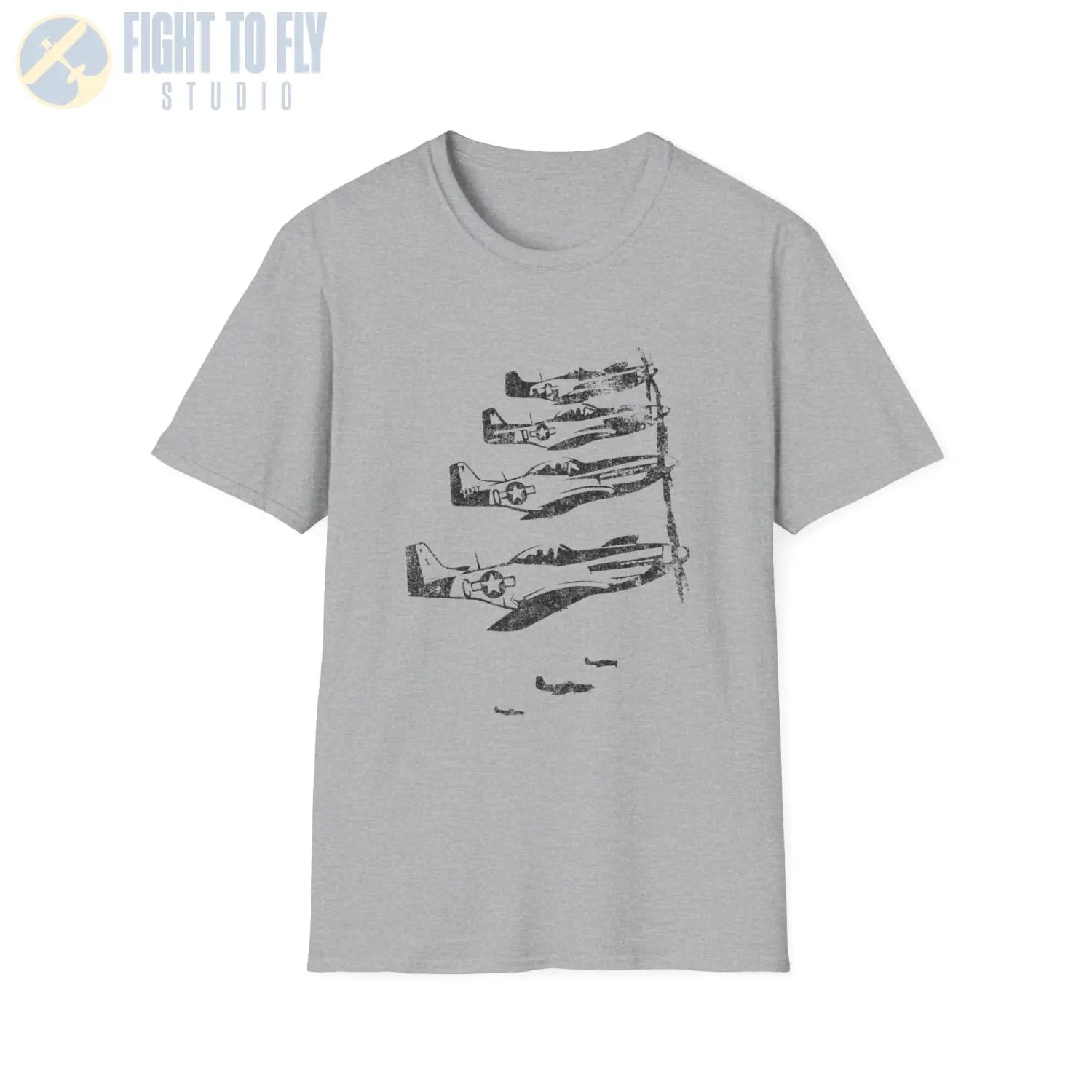 P-51 Mustang “Formation Flight” WWII T-Shirt - Pilot gifts - warbird t-shirt
