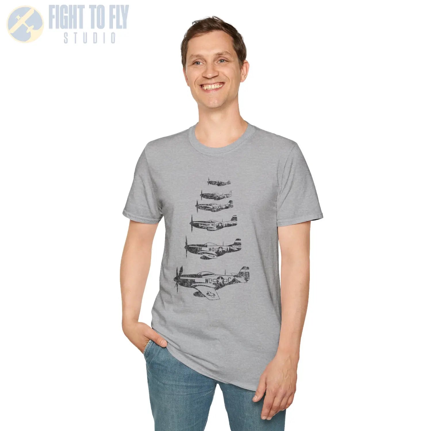 P-51 Mustang “Formation of Legends” WWII T-Shirt - Pilot gifts - warbird t-shirt