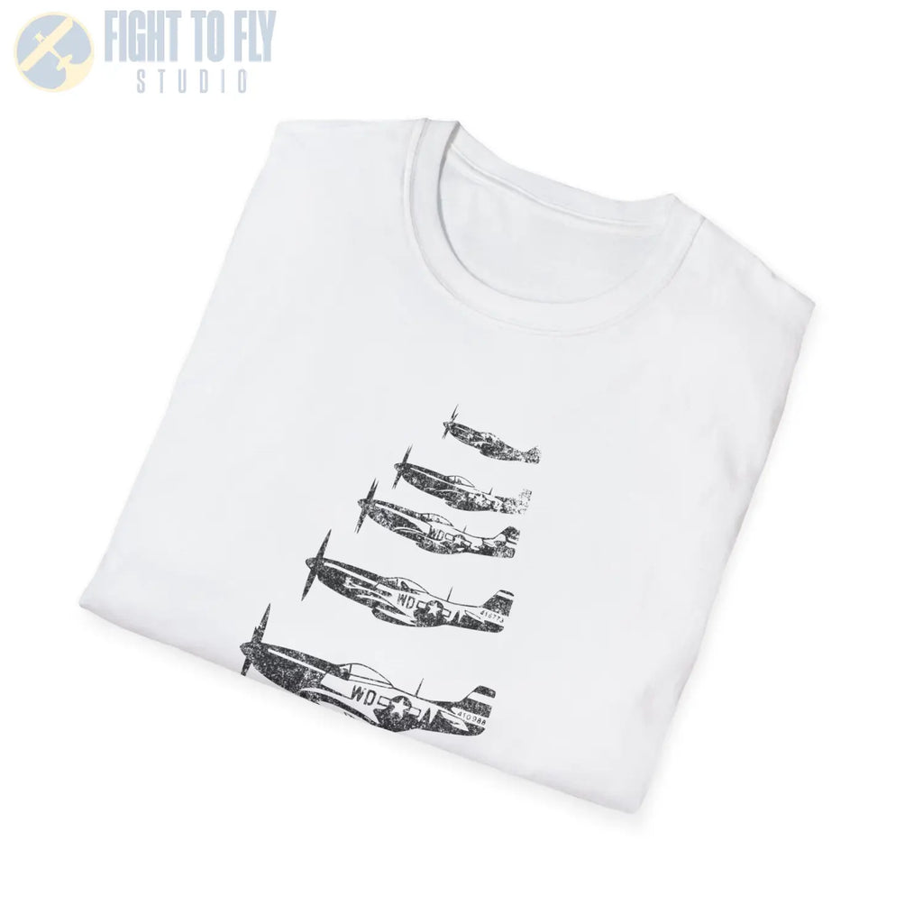 P-51 Mustang “Formation of Legends” WWII T-Shirt - Pilot gifts - warbird t-shirt