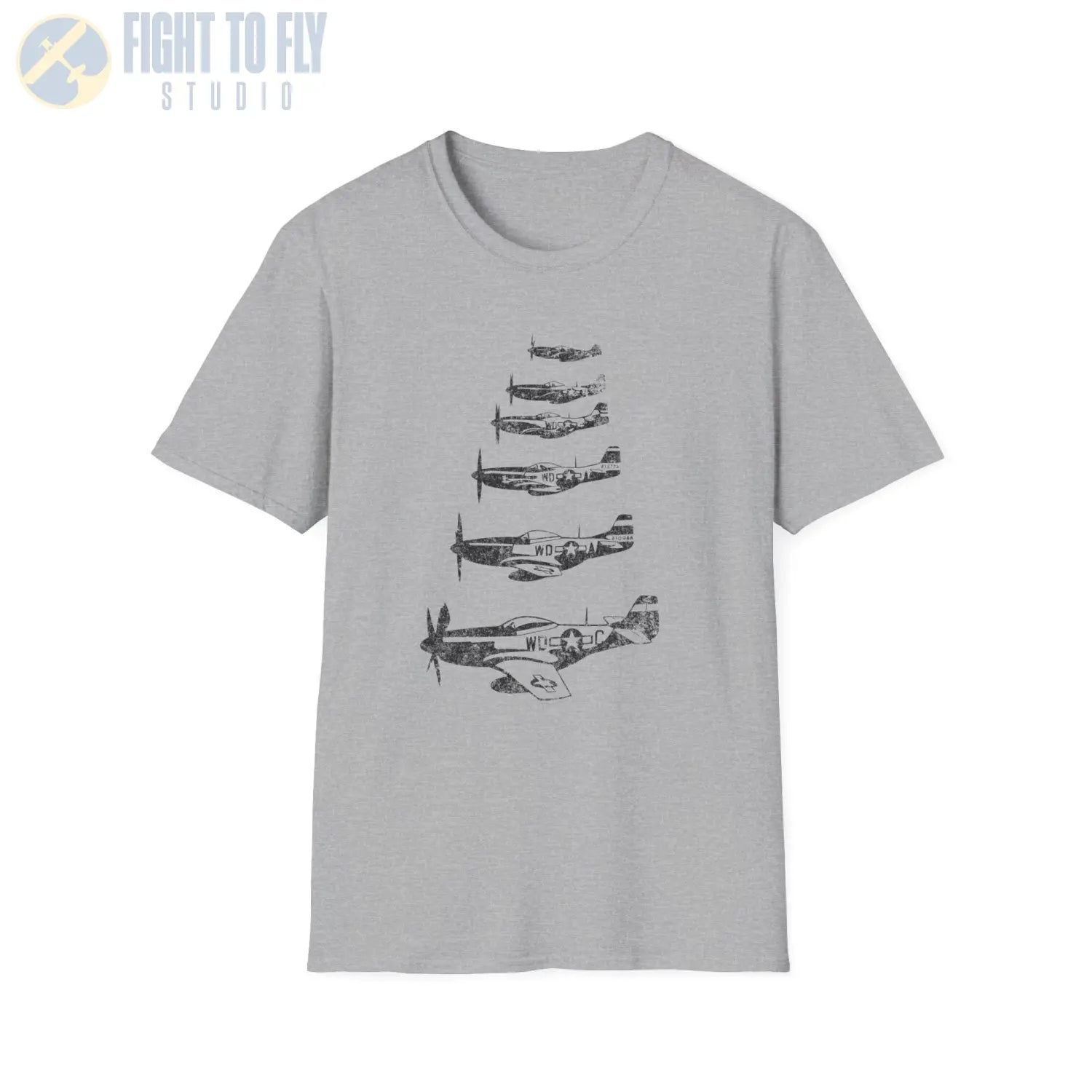 P-51 Mustang “Formation of Legends” WWII T-Shirt - Pilot gifts - warbird t-shirt