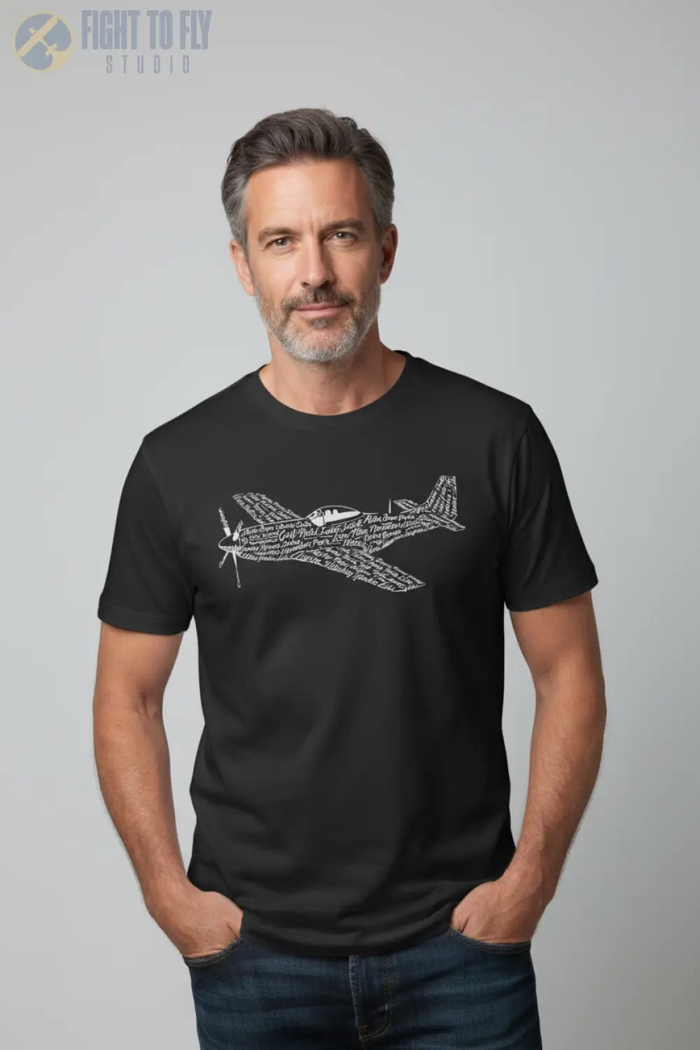 P-51 Mustang NATO Phonetic Alphabet Premium T-Shirt - Pilot gifts - WWII warbird t-shirt