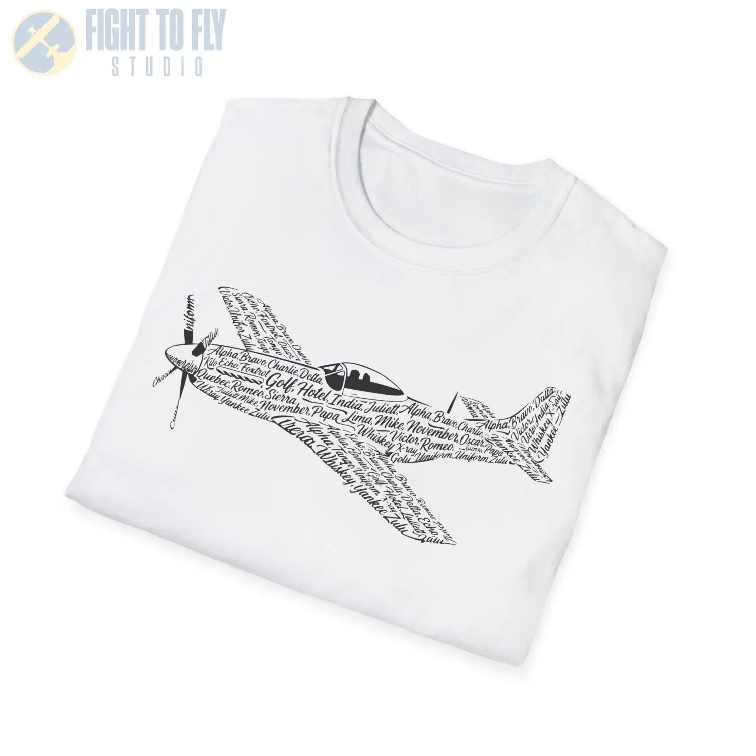 P-51 Mustang NATO Phonetic Alphabet Premium T-Shirt - Pilot gifts - WWII warbird t-shirt