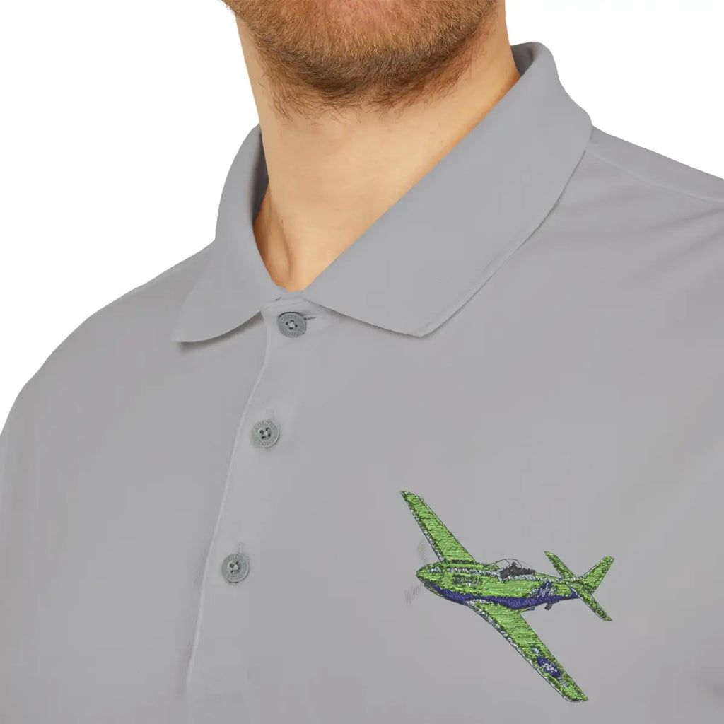 P-51 Mustang Performance Polo - T-Shirt - Gifts for pilots - Aviation apparel
