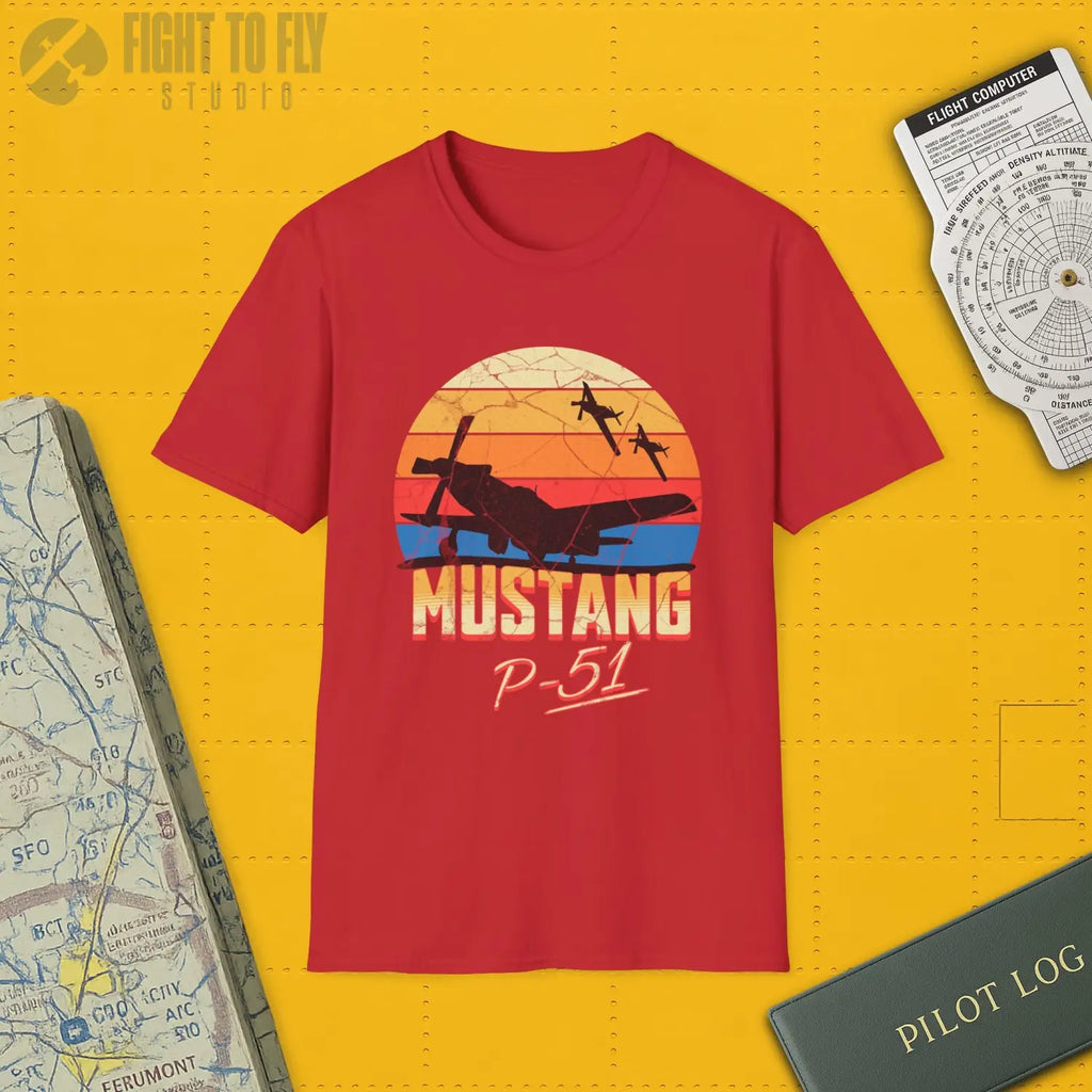 P-51 Mustang Premium T-Shirt - Pilot gifts - WWII warbird t-shirt