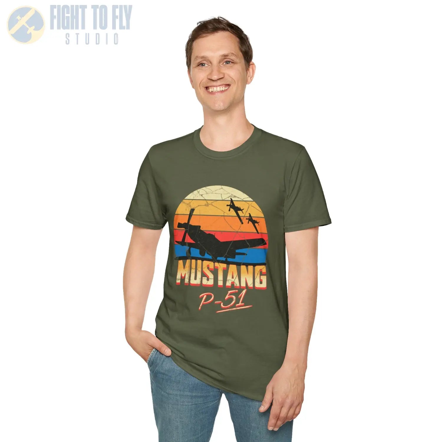 P-51 Mustang Premium T-Shirt - Pilot gifts - WWII warbird t-shirt
