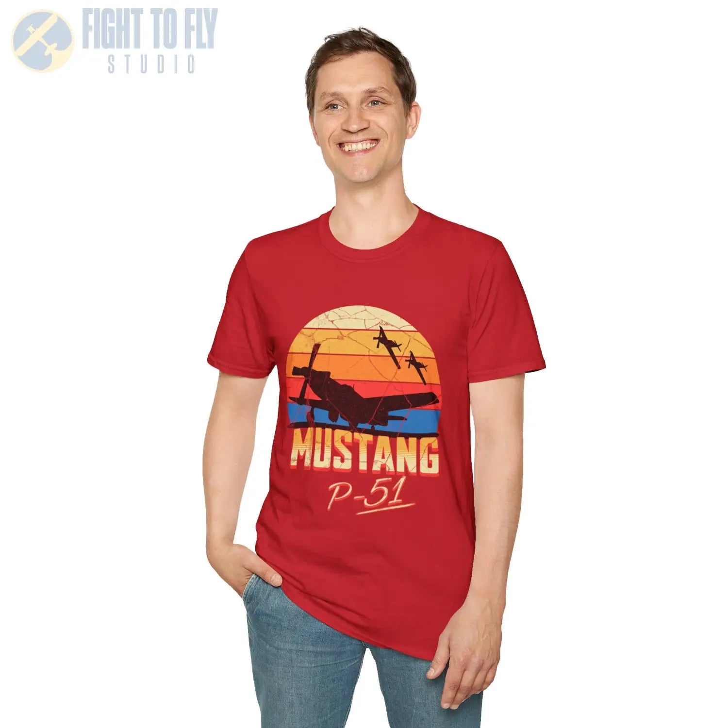 P-51 Mustang Premium T-Shirt - Pilot gifts - WWII warbird t-shirt