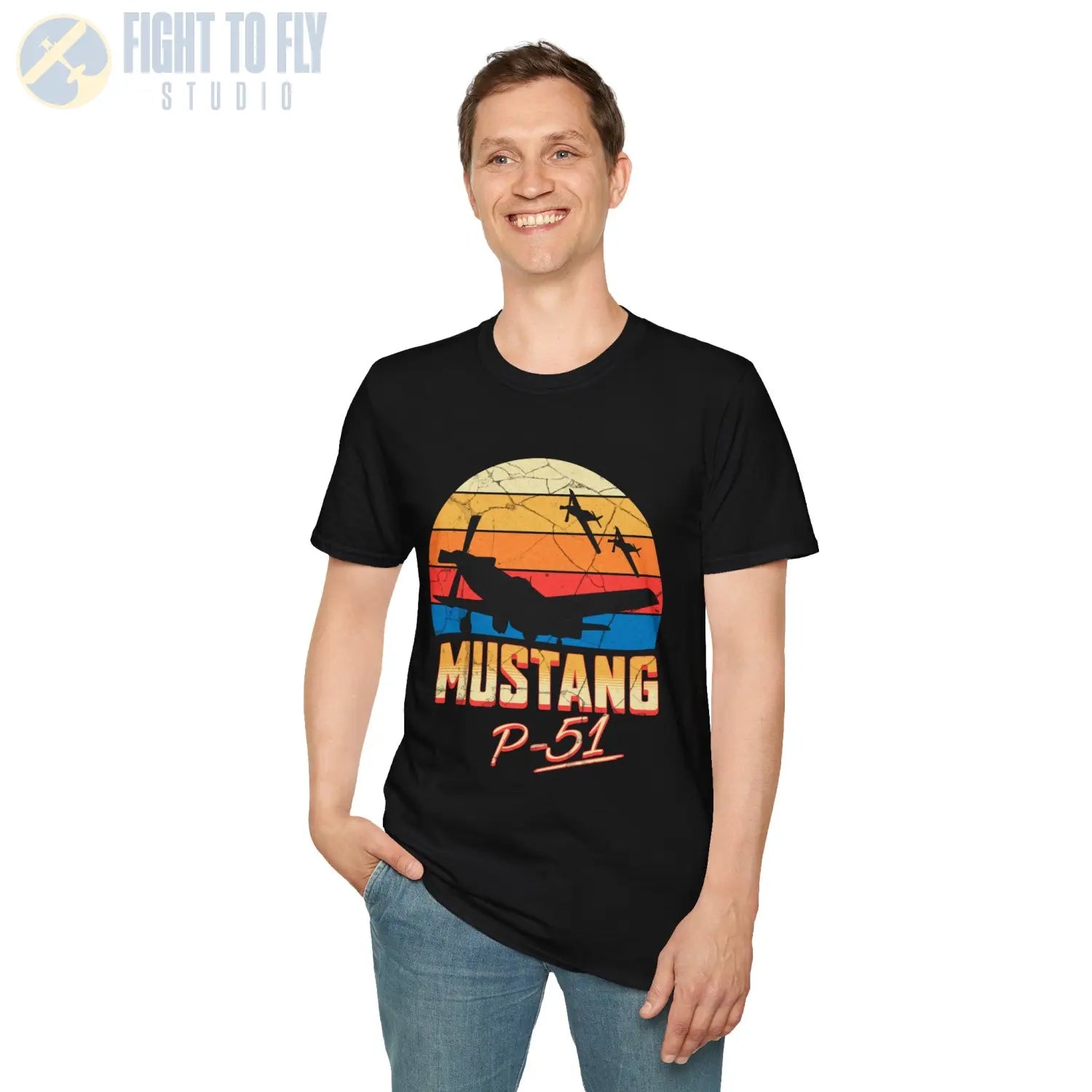P-51 Mustang Premium T-Shirt - Pilot gifts - WWII warbird t-shirt