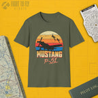 P-51 Mustang Premium T-Shirt - Pilot gifts - WWII warbird t-shirt
