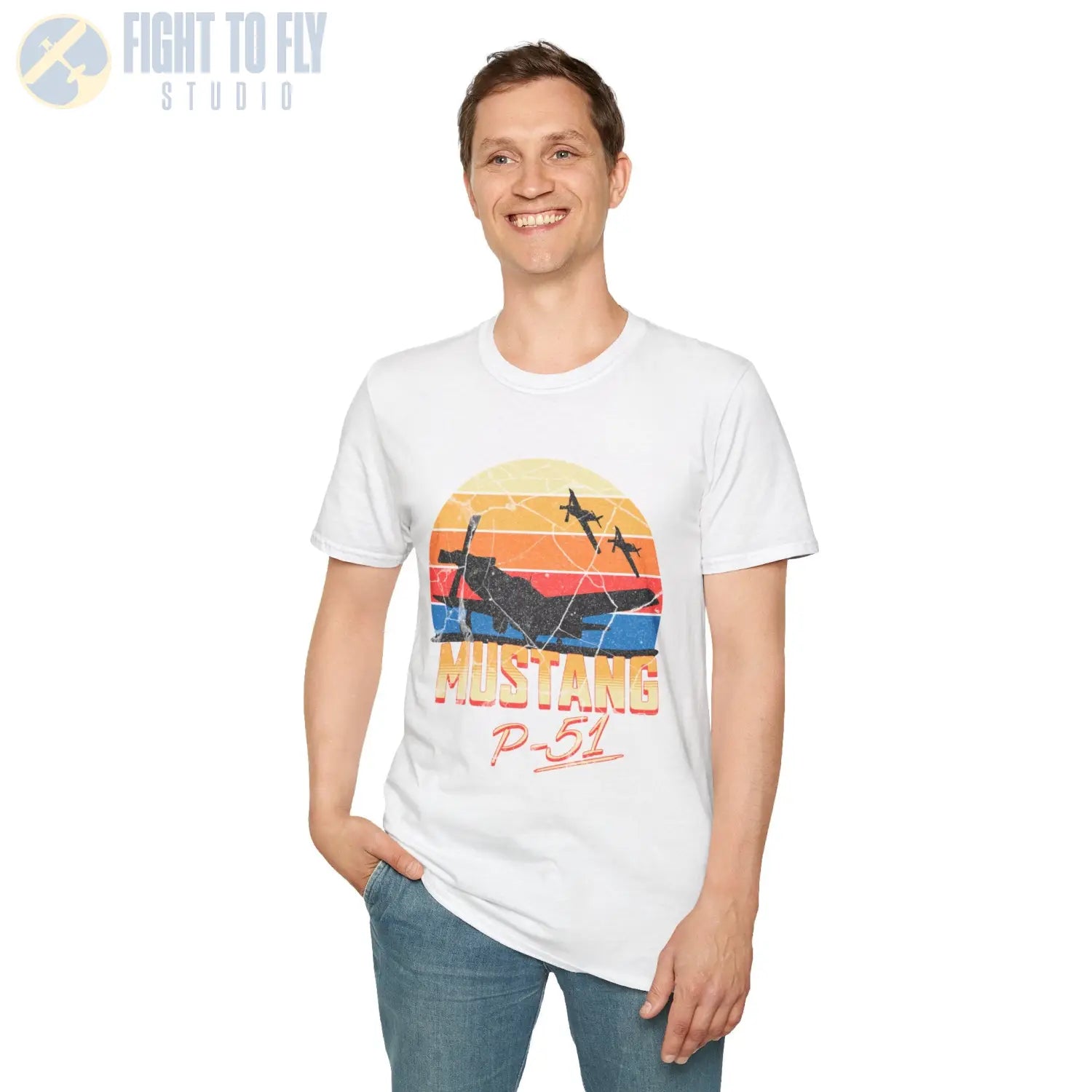 P-51 Mustang Premium T-Shirt - Pilot gifts - WWII warbird t-shirt