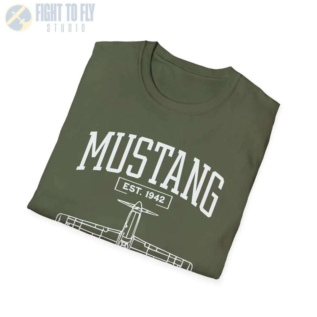 P-51 Mustang - T-Shirt - Pilot gifts - WWII warbird t-shirt