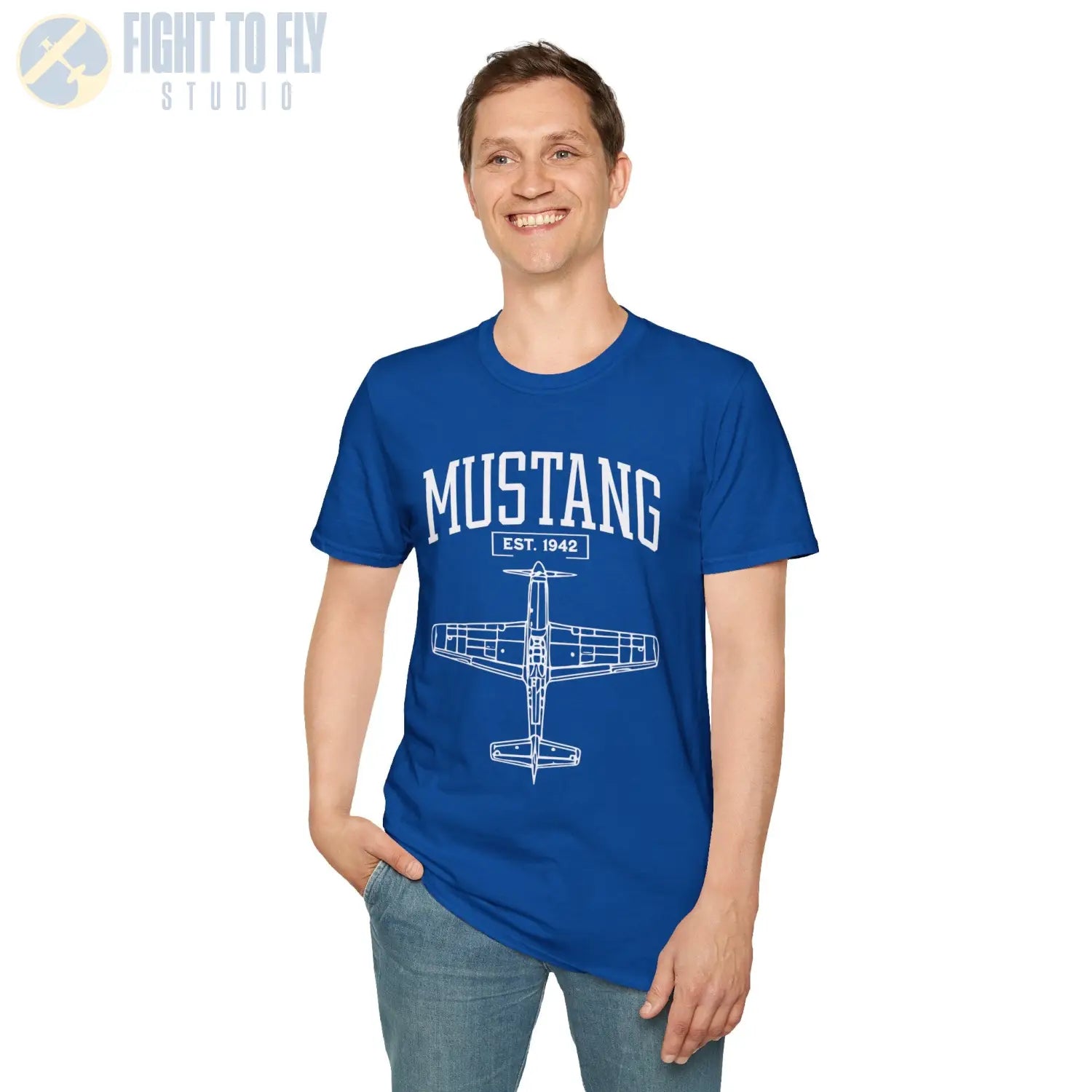 P-51 Mustang - T-Shirt - Pilot gifts - WWII warbird t-shirt