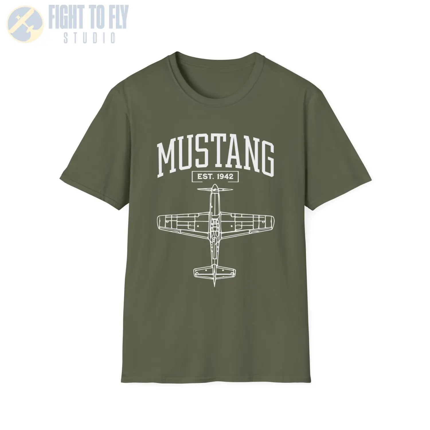 P-51 Mustang - T-Shirt - Pilot gifts - WWII warbird t-shirt