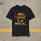 P-51 Mustang “Retro Heritage” WWII T-Shirt - Pilot gifts - warbird t-shirt