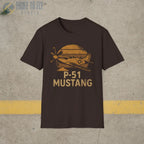 P-51 Mustang “Retro Heritage” WWII T-Shirt - Pilot gifts - warbird t-shirt