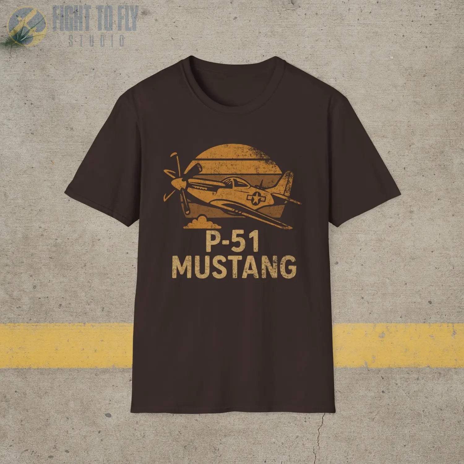 P-51 Mustang “Retro Heritage” WWII T-Shirt - Pilot gifts - warbird t-shirt