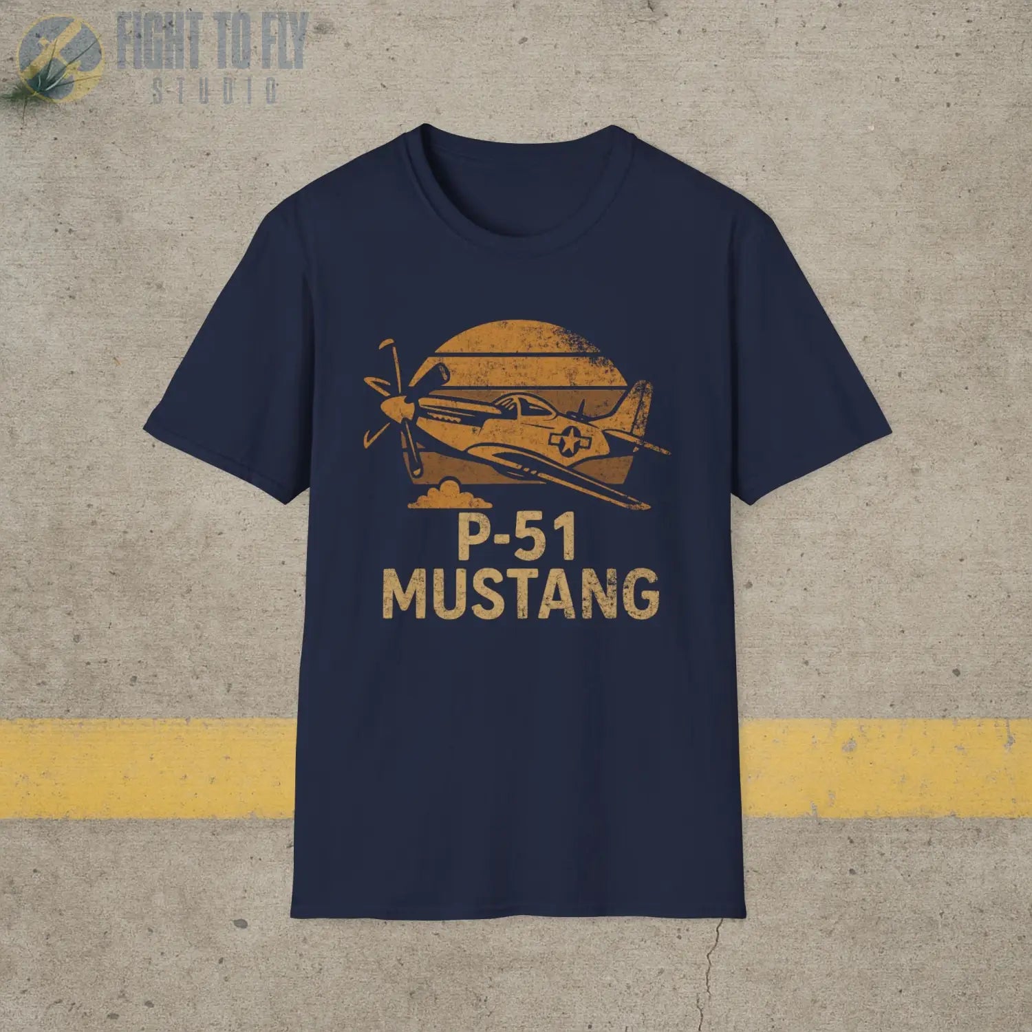 P-51 Mustang “Retro Heritage” WWII T-Shirt - Pilot gifts - warbird t-shirt