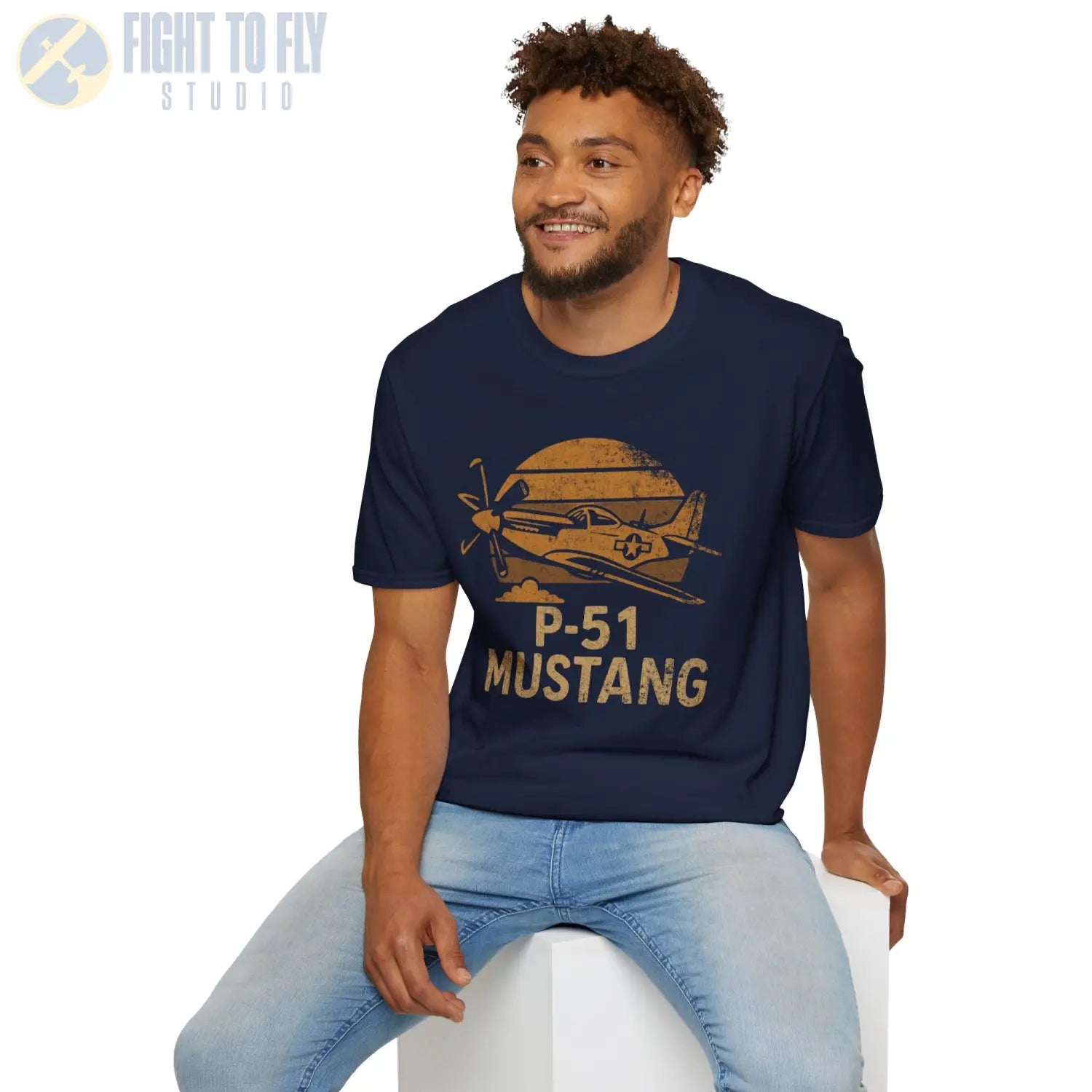 P-51 Mustang “Retro Heritage” WWII T-Shirt - Pilot gifts - warbird t-shirt