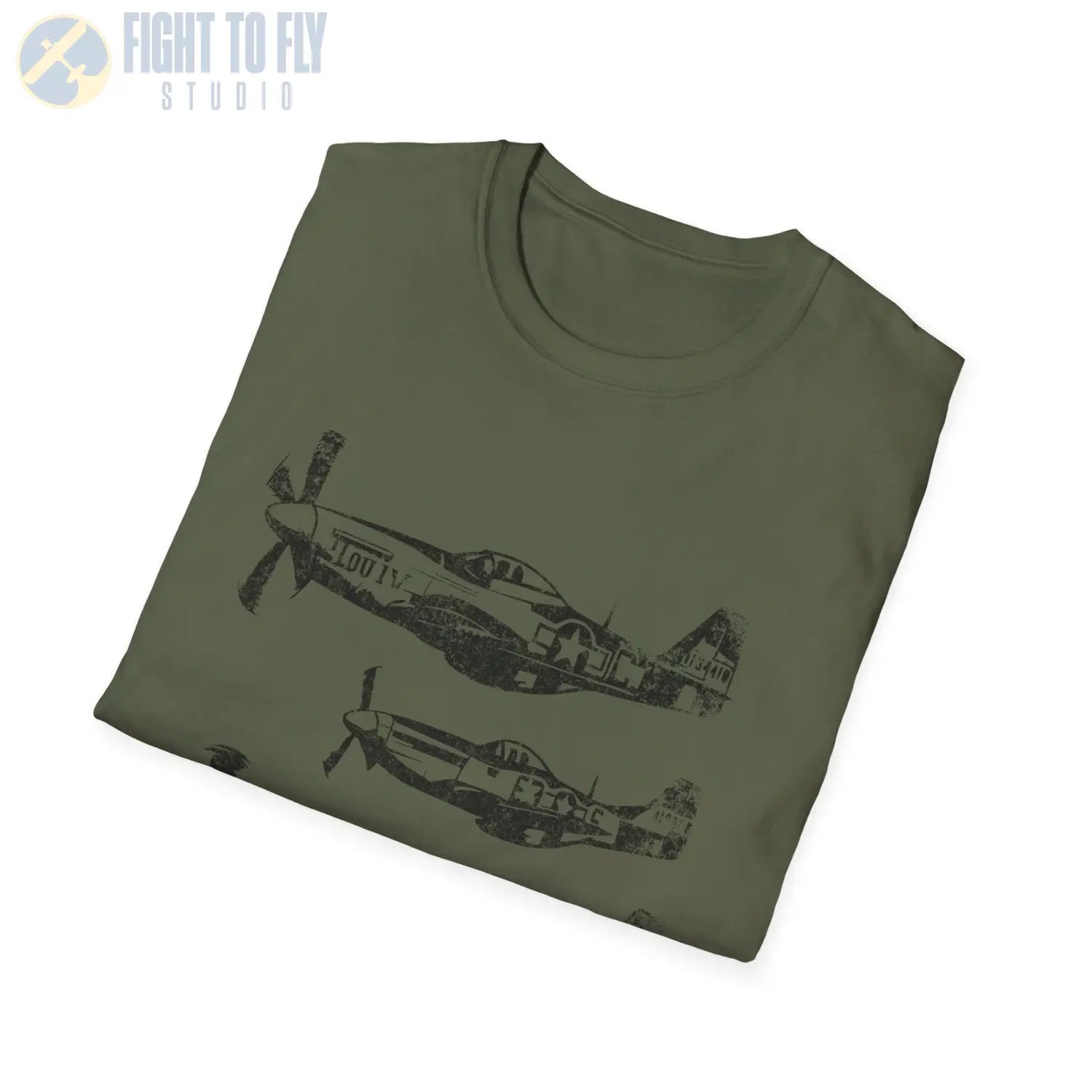 P-51 Mustang “Three in Formation” WWII T-Shirt - Pilot gifts - warbird t-shirt