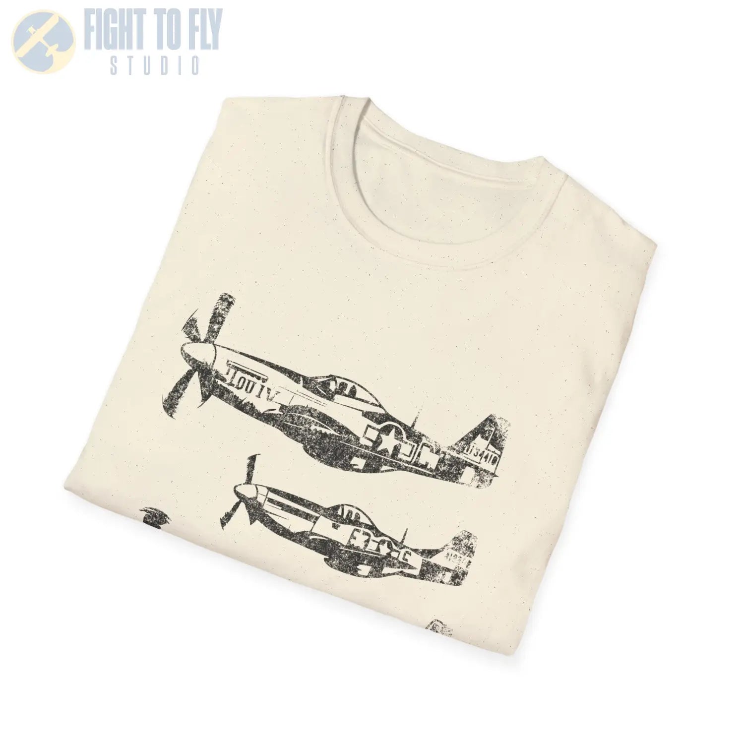 P-51 Mustang “Three in Formation” WWII T-Shirt - Pilot gifts - warbird t-shirt