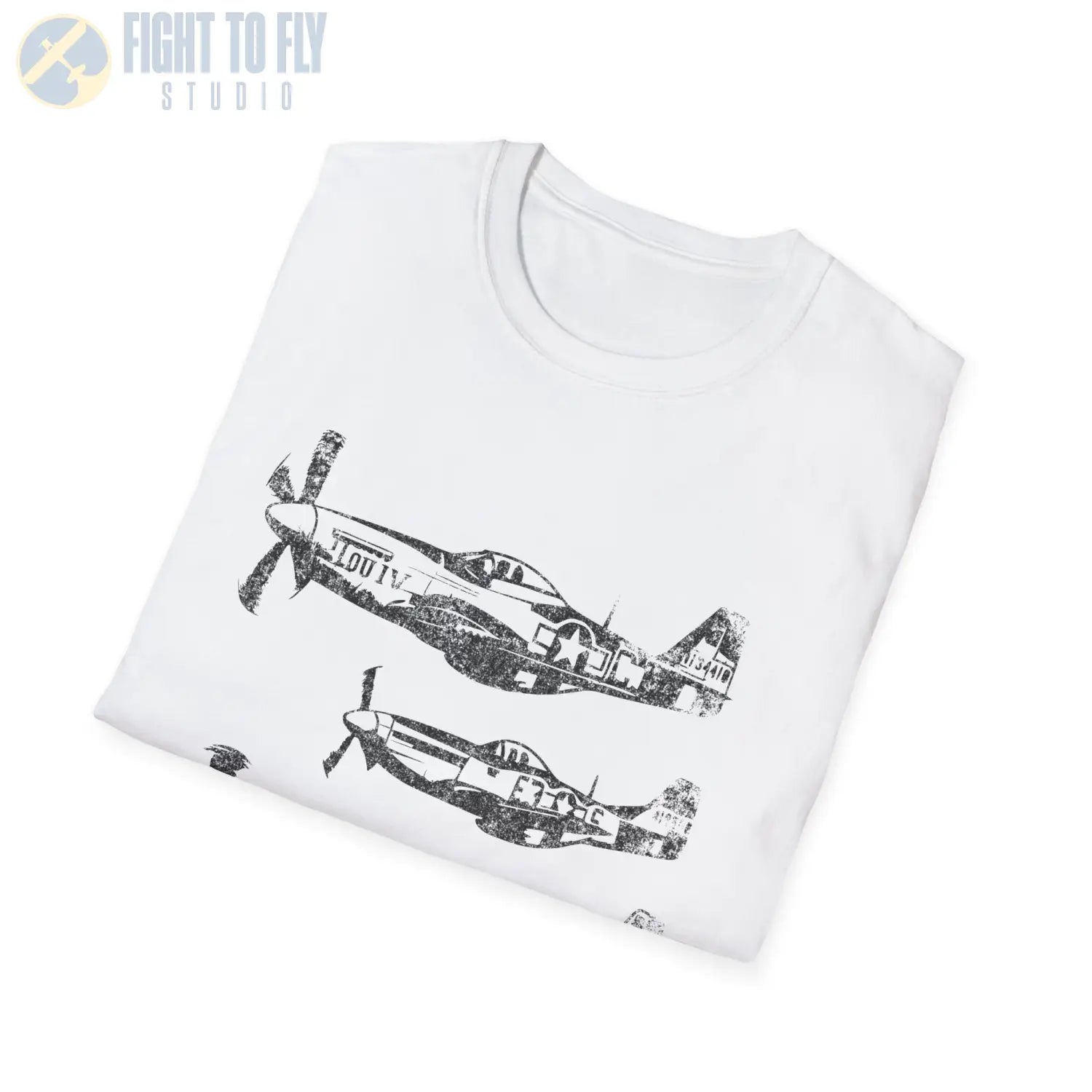 P-51 Mustang “Three in Formation” WWII T-Shirt - Pilot gifts - warbird t-shirt