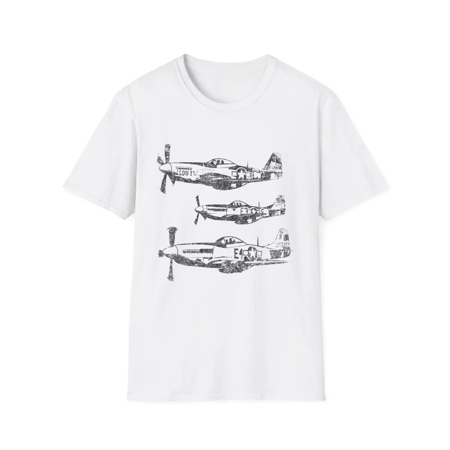 P-51 Mustang “Three in Formation” WWII T-Shirt - Pilot gifts - warbird t-shirt