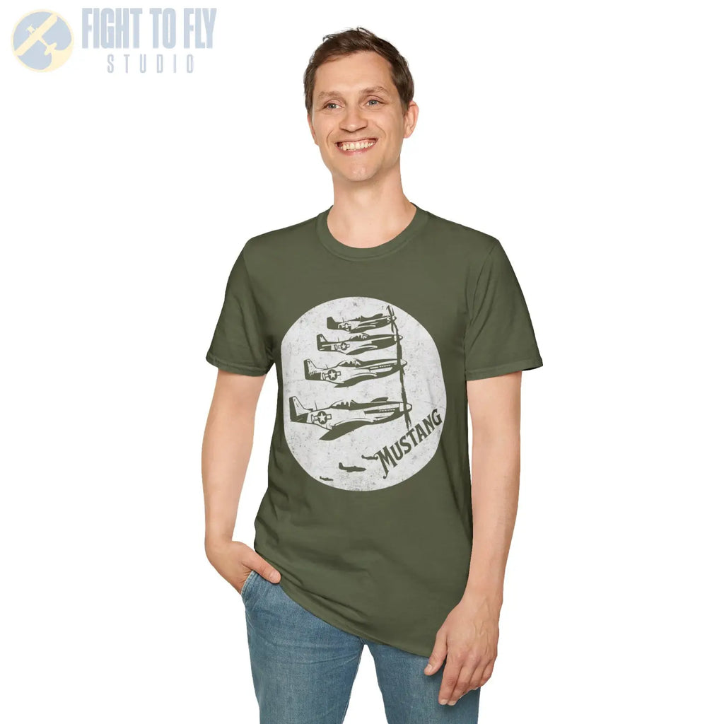 P-51 Mustang “Wings of Victory” WWII T-Shirt - Pilot gifts - warbird t-shirt