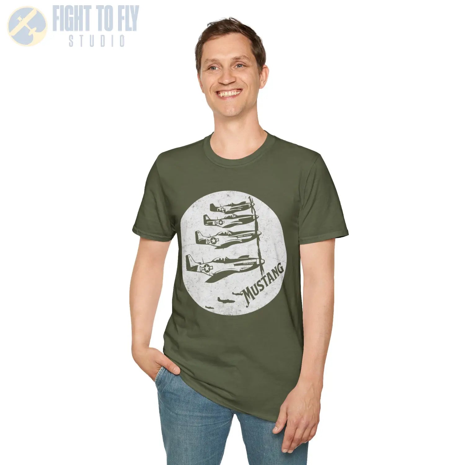 P-51 Mustang “Wings of Victory” WWII T-Shirt - Pilot gifts - warbird t-shirt