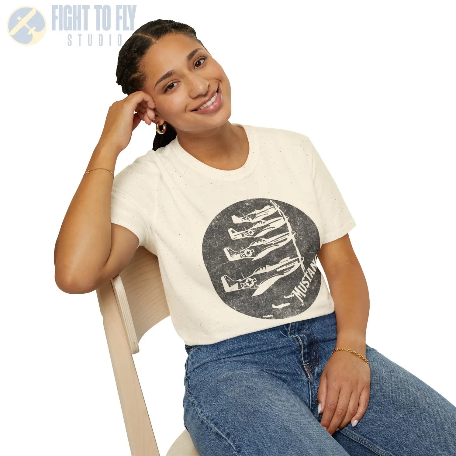 P-51 Mustang “Wings of Victory” WWII T-Shirt - Pilot gifts - warbird t-shirt