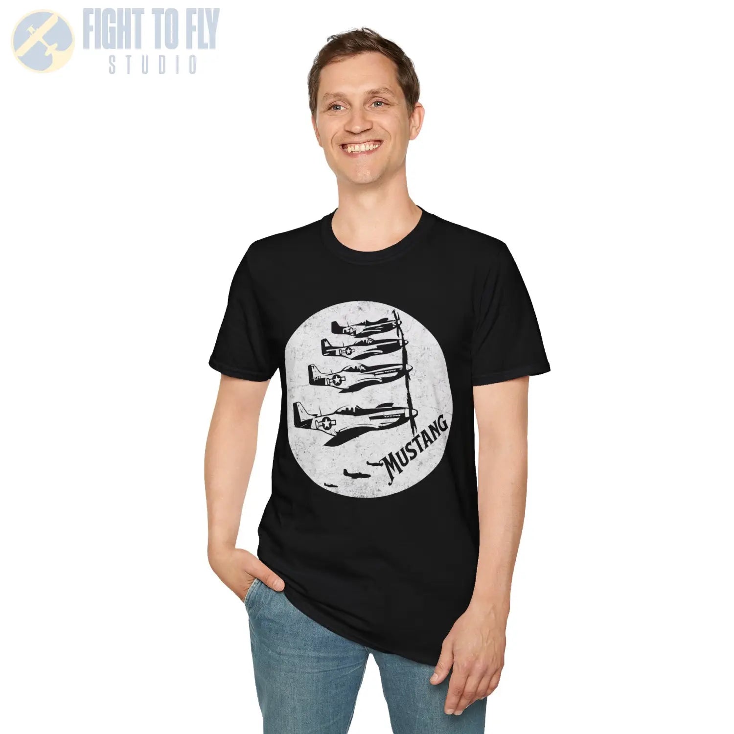 P-51 Mustang “Wings of Victory” WWII T-Shirt - Pilot gifts - warbird t-shirt