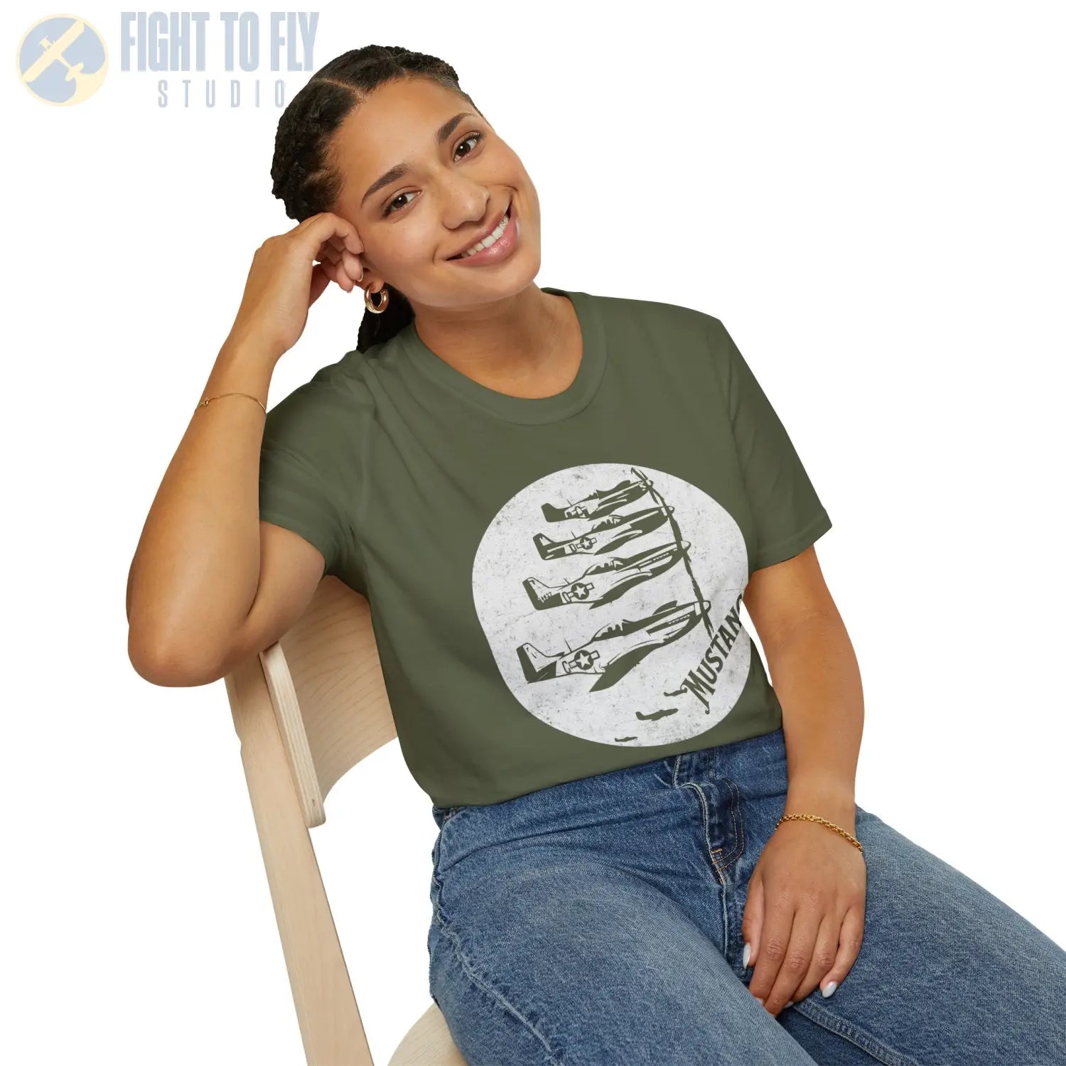 P-51 Mustang “Wings of Victory” WWII T-Shirt - Pilot gifts - warbird t-shirt
