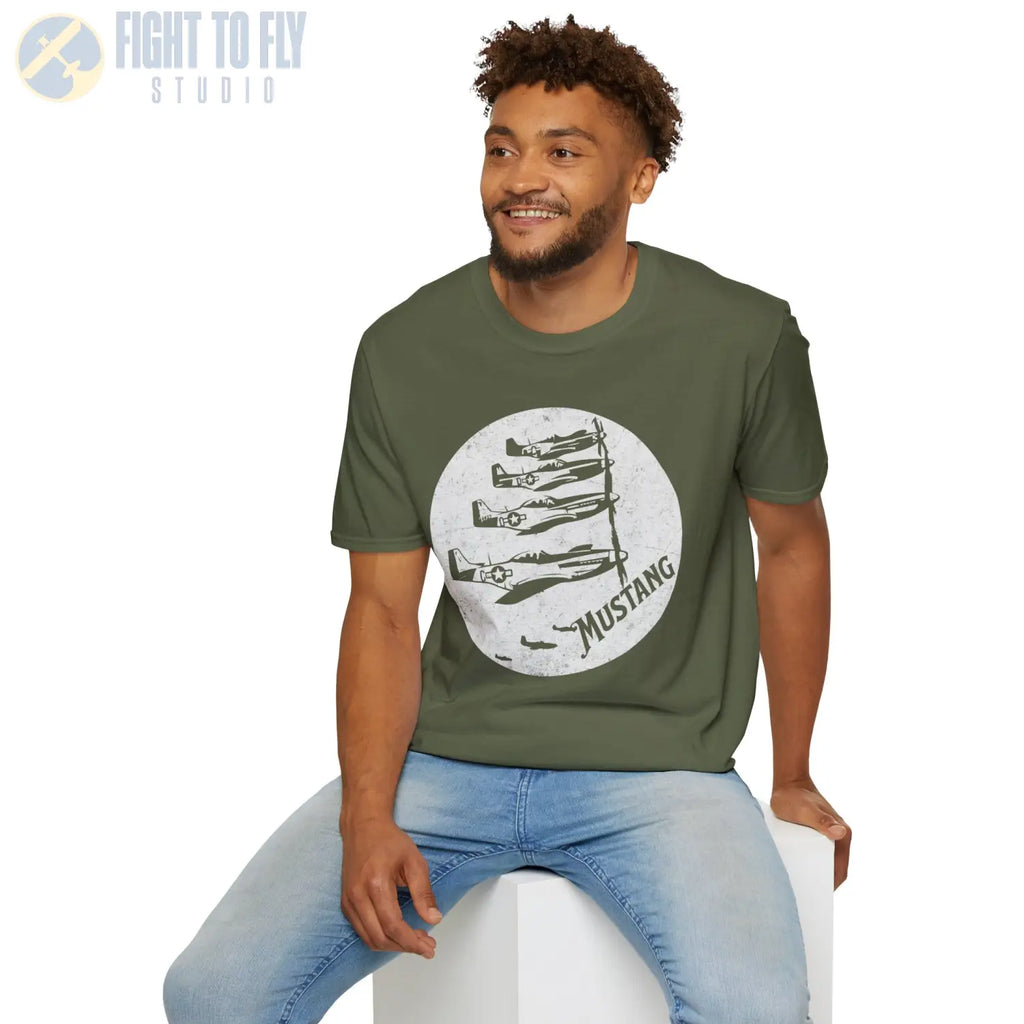 P-51 Mustang “Wings of Victory” WWII T-Shirt - Pilot gifts - warbird t-shirt